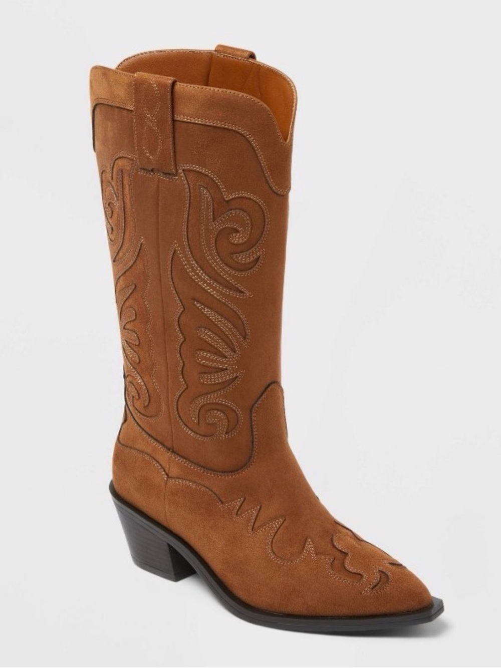 Universal Thread Tan Suede Western Knee Boot